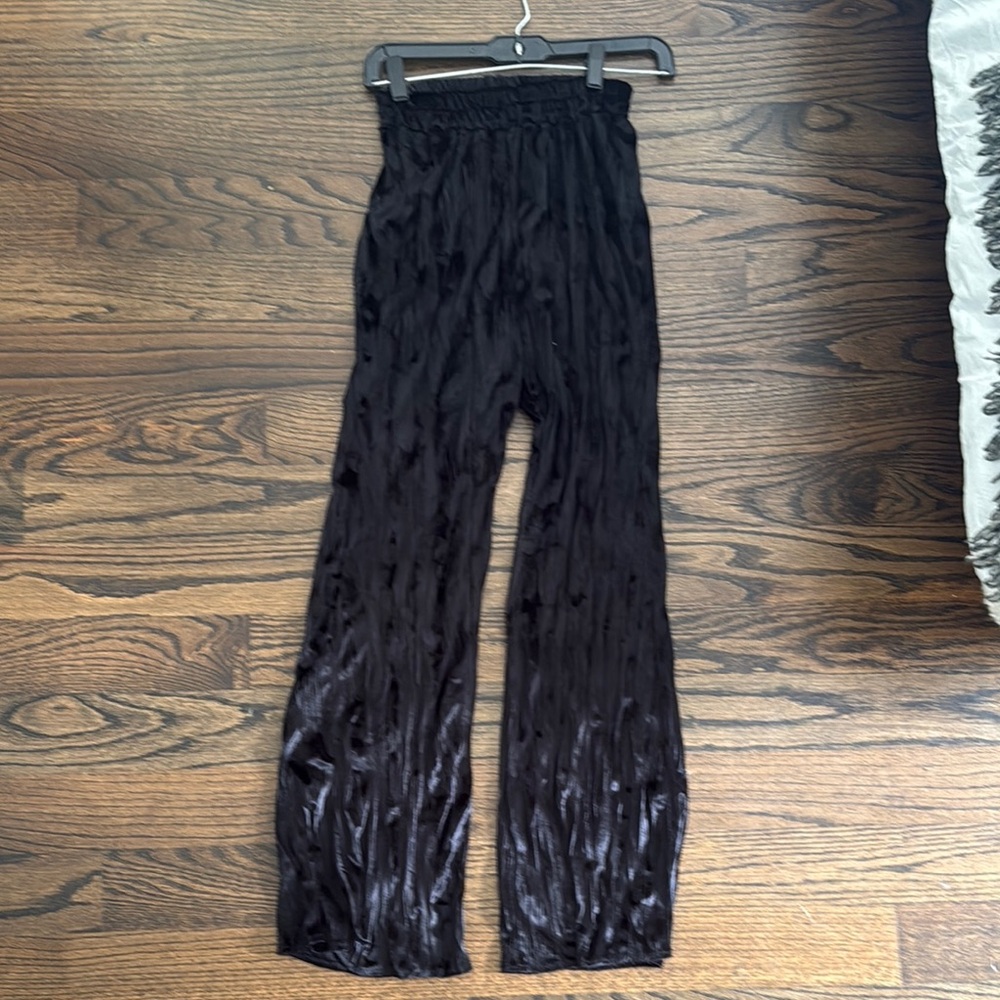 Black Velvet Pants